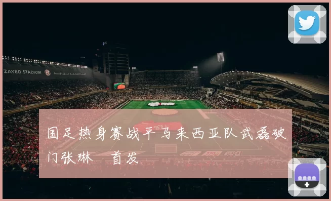 国足热身赛战平马来西亚队武磊破门张琳芃首发